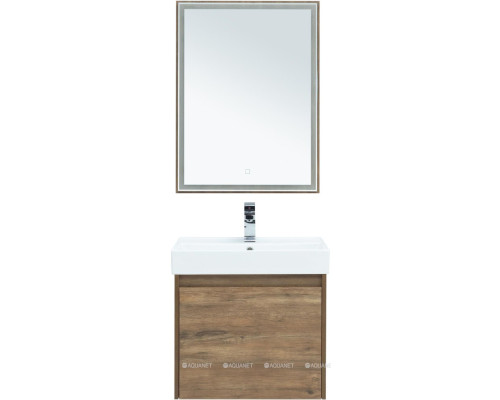 Зеркало Aquanet Nova Lite 60 дуб рустикальный LED