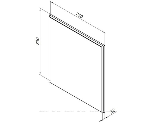 Зеркало Aquanet Nova Lite 75 белый LED