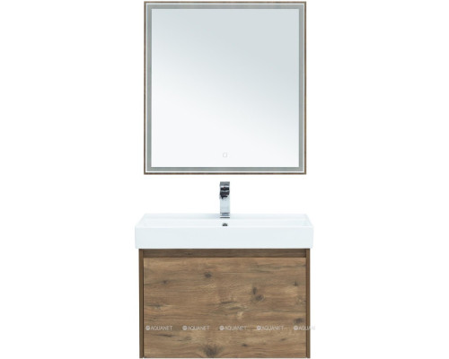 Зеркало Aquanet Nova Lite 75 дуб рустикальный LED