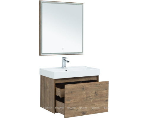 Зеркало Aquanet Nova Lite 75 дуб рустикальный LED