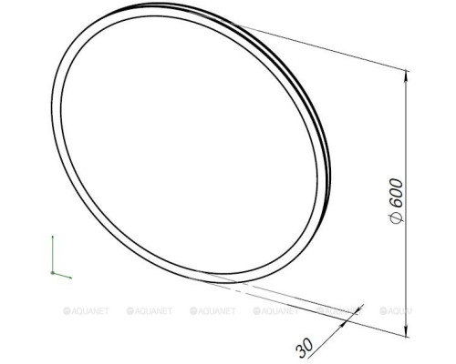 Зеркало Aquanet Optima 60 с LED подсветкой