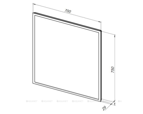 Зеркало Aquanet Оптима 70 с LED подсветкой