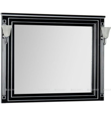 Зеркало Aquanet Паола 120 черный/серебро