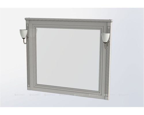 Зеркало Aquanet Паола 120 черный/серебро