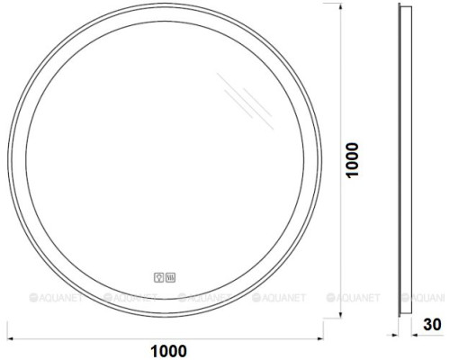 Зеркало BelBagno 100 SPC-RNG-1000-LED-TCH-WARM