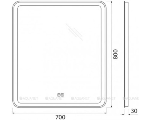 Зеркало BelBagno 70 SPC-MAR-700-800-LED-TCH-WARM