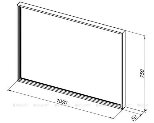 Зеркало De Aqua Алюминиум 100 LED черный