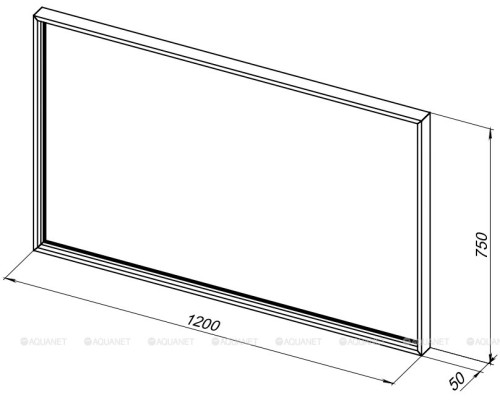 Зеркало De Aqua Алюминиум 120 LED черный