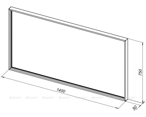 Зеркало De Aqua Алюминиум 140 LED серебро