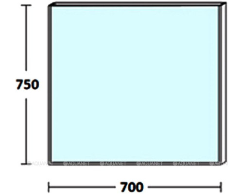Зеркало De Aqua Сильвер 70 черный