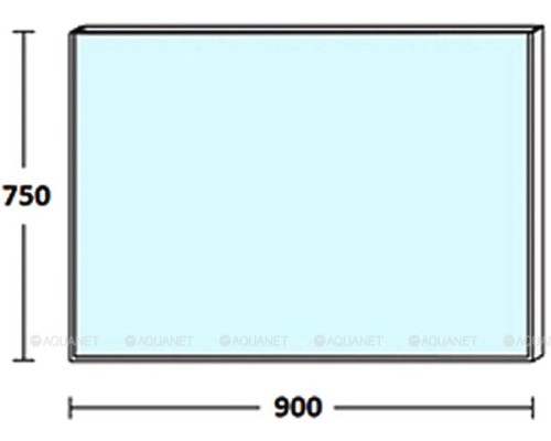 Зеркало De Aqua Сильвер 90 черный