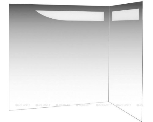 Зеркало De Aqua Трио Люкс 90 R белый