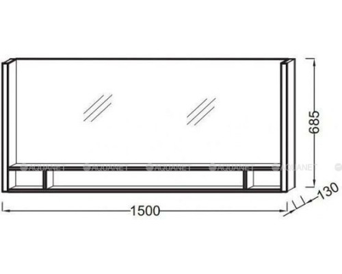 Зеркало Jacob Delafon Terrace 150 EB1184-NF