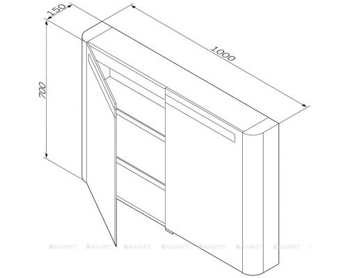 Зеркало-шкаф AM.PM Sensation 100 M30MCX1001TF табачный дуб