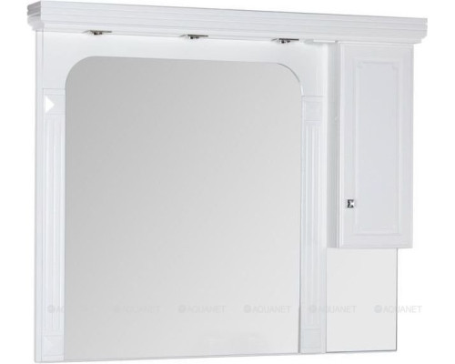 Зеркало-шкаф Aquanet Фредерика 140 белый
