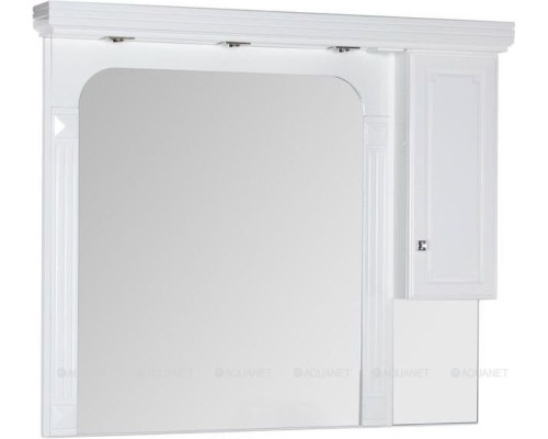 Зеркало-шкаф Aquanet Фредерика 140 белый