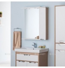Зеркало-шкаф Aquanet Гретта 75 светлый дуб