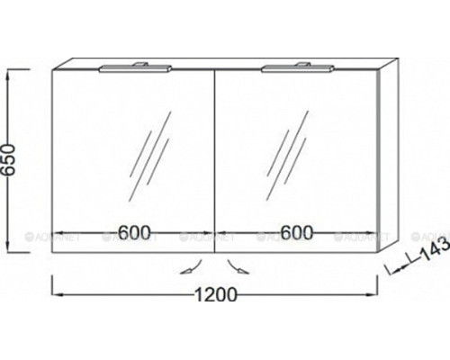 Зеркало-шкаф Jacob Delafon 120 EB1368-G1C белый блестящий, лак
