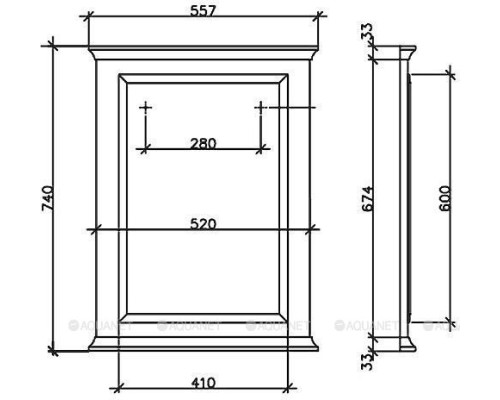 Зеркало Villeroy & Boch Hommage 55 8565 00 00