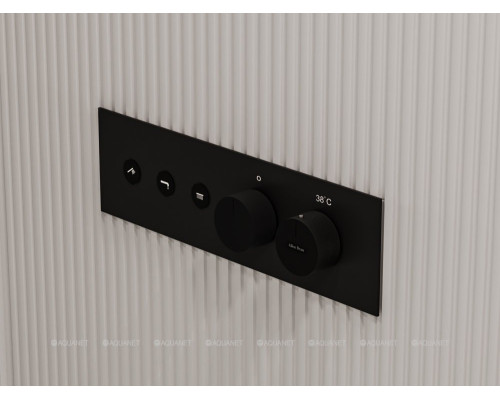 Смеситель для душа Allen Brau Liberty 5.33003-31 (с внутренней частью, 3 выхода) черный матовый