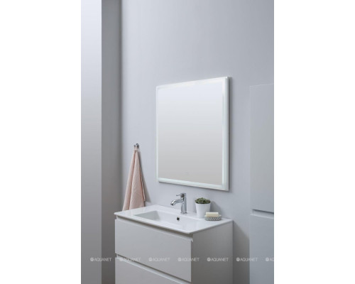 Зеркало Aquanet Nova Lite 75 белый LED