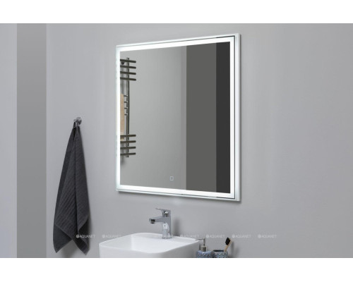 Зеркало Aquanet Nova Lite 75 белый LED