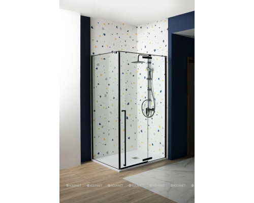 Душевой уголок Aquanet Ideal AE-AXC92MB-S-B 1200x900, прозрачное стекло