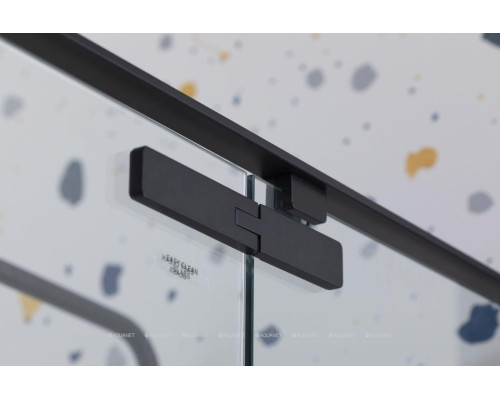 Душевой уголок Aquanet Ideal AE-AXC92MB-S-B 1200x900, прозрачное стекло