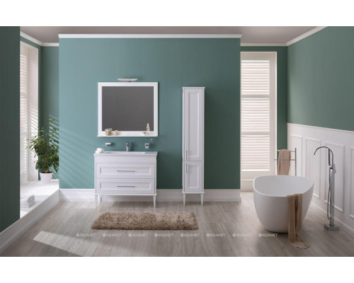 Зеркало Aquanet Бостон М 100 белый