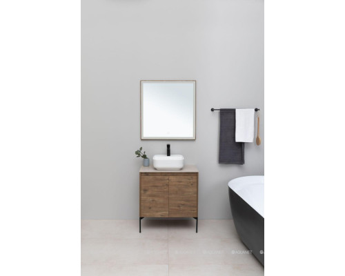 Зеркало Aquanet Nova Lite 75 дуб рустикальный LED