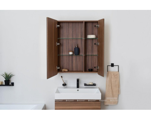 Зеркальный шкаф Aquanet Нью-Йорк 70 орех