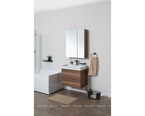 Зеркальный шкаф Aquanet Нью-Йорк 70 орех