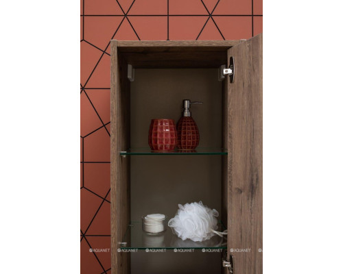 Шкаф-пенал Aquanet Lino 35 Дуб Веллингтон