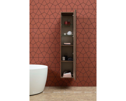 Шкаф-пенал Aquanet Lino 35 Дуб Веллингтон