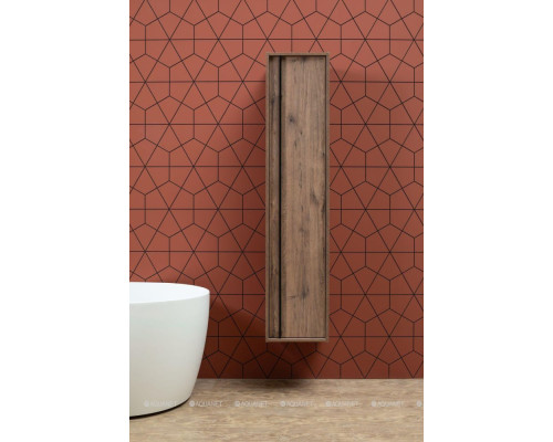 Шкаф-пенал Aquanet Lino 35 Дуб Веллингтон