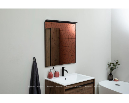 Зеркало De Aqua Сильвер 70 черный