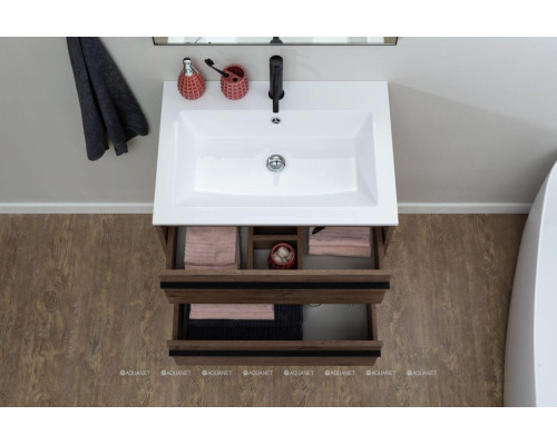 Зеркало De Aqua Сильвер 70 черный