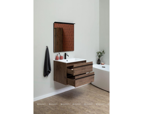 Зеркало De Aqua Сильвер 70 черный