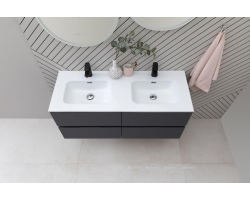 Раковина Aquanet Flat 120 (двойная) белая