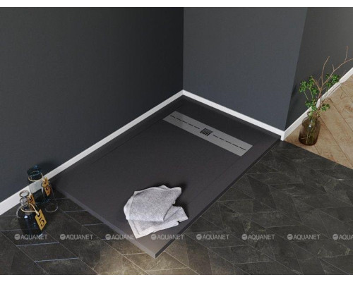 Душевой поддон Aquanet Delight 140х80 черный