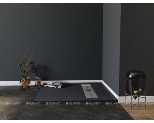 Душевой поддон Aquanet Delight 140х80 черный