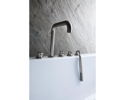 Смеситель на борт ванны Allen Brau Priority 5.31007-BN (с внутренней частью) никель браш