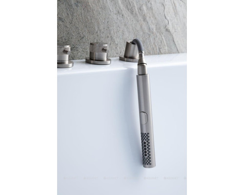 Смеситель на борт ванны Allen Brau Priority 5.31007-BN (с внутренней частью) никель браш