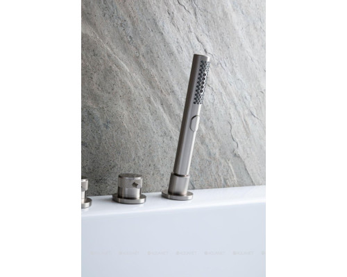 Смеситель на борт ванны Allen Brau Priority 5.31007-BN (с внутренней частью) никель браш