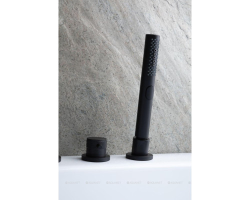 Смеситель на борт ванны Allen Brau Priority 5.31007-31 (с внутренней частью) черный матовый