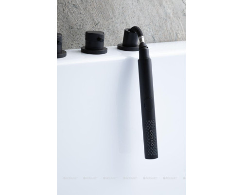 Смеситель на борт ванны Allen Brau Priority 5.31007-31 (с внутренней частью) черный матовый