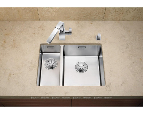Кухонная мойка Blanco Claron 340/180-U 521609 нерж. сталь зерк.пол. левая