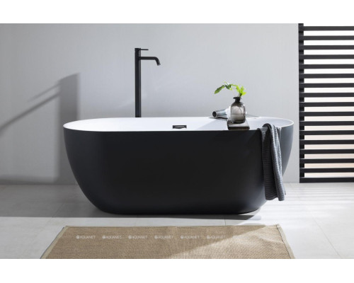 Акриловая ванна Aquanet Delight 170x78 черный матовый