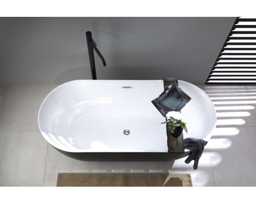 Акриловая ванна Aquanet Delight 170x78 черный матовый