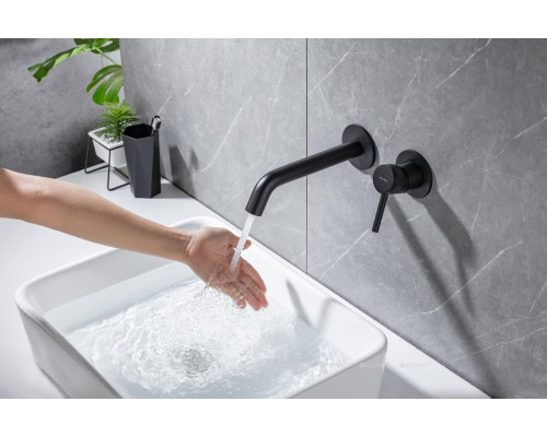 Смеситель для раковины Allen Brau Priority 5.31030-31 (с внутренней частью) черный матовый